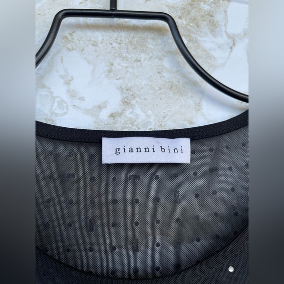 Gianni Bini
Tilly Rhinestone Mesh Crew Neck Long Sleeve Sheath Dress S/M - Picture 6 of 11